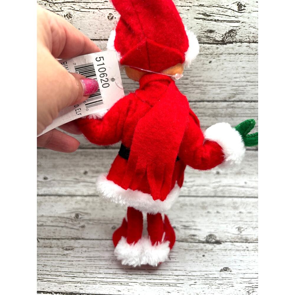 Annalee Dolls Very Merry Red Pixie Elf 9” Holiday Collectible Retired - Picture 4 of 6